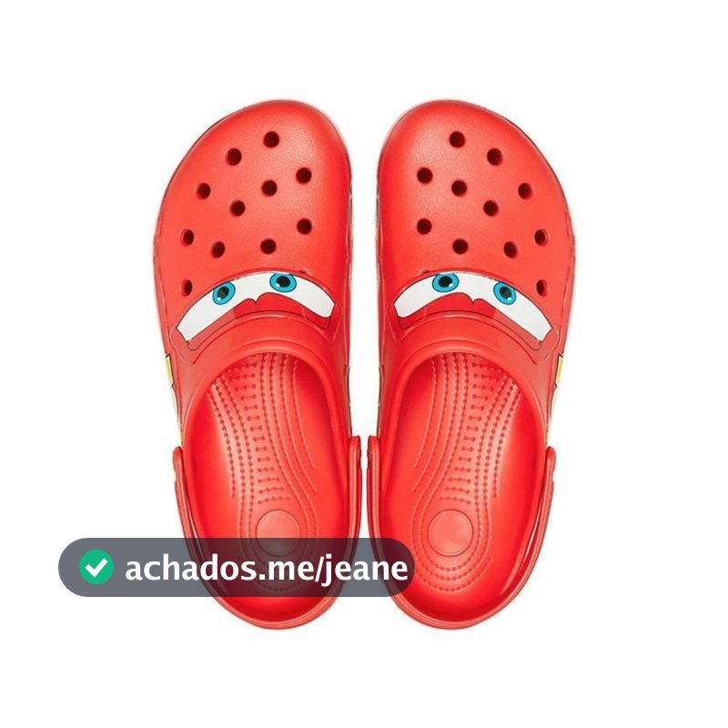 [Enviado em 24 horas]McQueen Sapatos De Buraco De Carro Sandálias Chinelos Antiderrapantes Praia Casuais