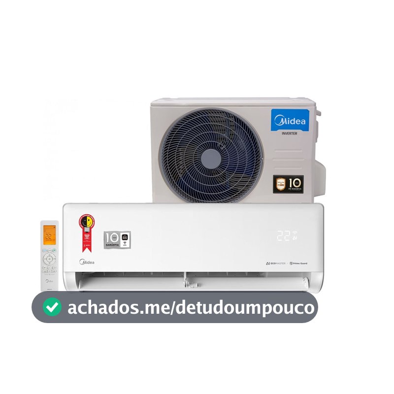 Ar Condicionado Split Hi Wall Inverter Midea AI Ecomaster 9000 BTU/h Frio 42EZVCA09M5 – 220 Volts