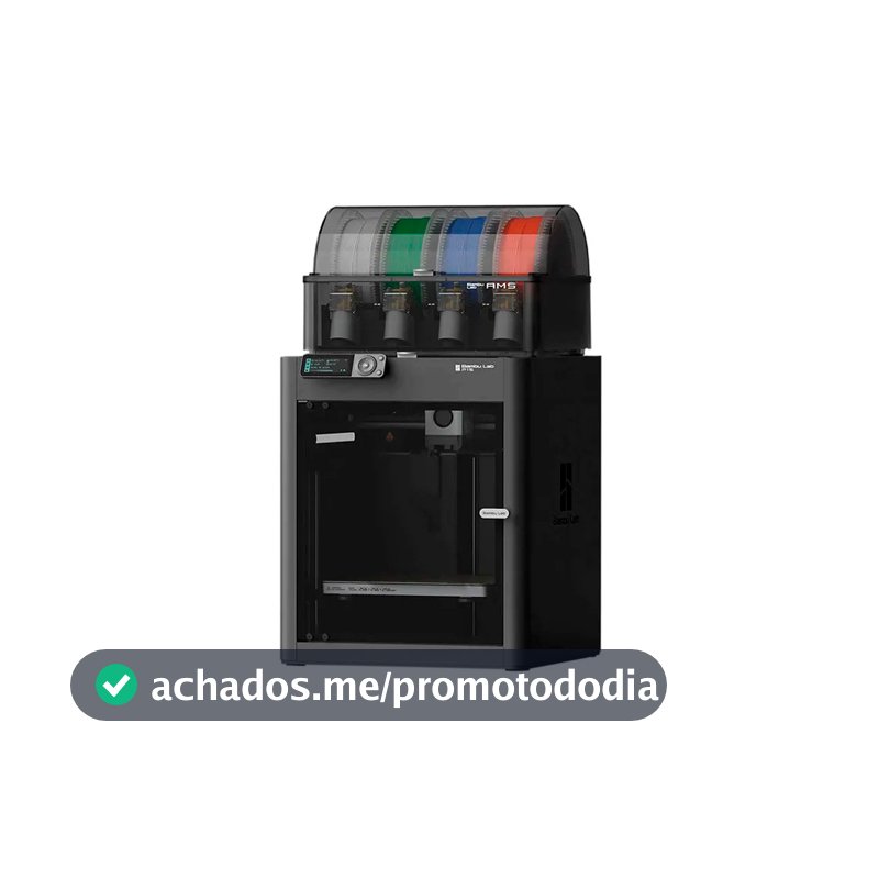 impressora 3d Bambu Lab P1sc + Ams 500mms Bivolt