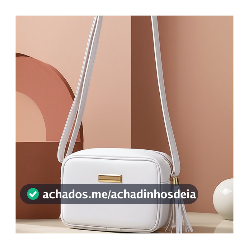 Bolsa Branca Feminina com Alça Tendência Frete Grátis Blogueira