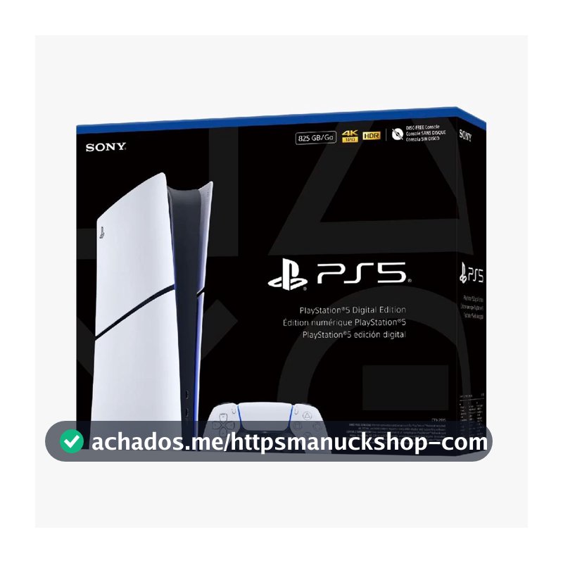Console PlayStation 5 Slim Digital 825GB + Controle Sem Fio Dualsense Branco