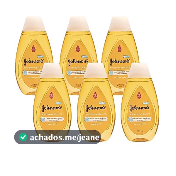 KIT 6 Shampoo Johnsons Baby 200ml