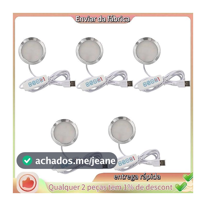 5 Pcs Kit De Lâmpada LED 5pcs Peças De Impressora 3D Hardware Modelo DIY Luz Branca/Fria/Quente Ajustável Para Sobressal