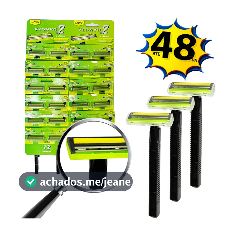 Kit Barbeador Masculino e Feminino Aparelho de Barbear Intimo Descartável com Fita Lubrificante