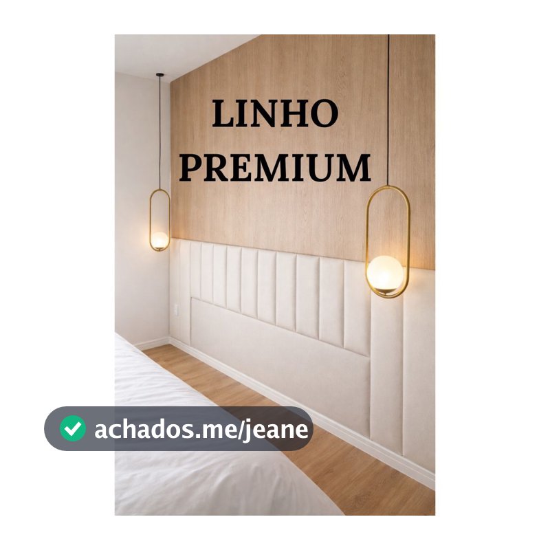 Cabeceira de Cama Modulada de casal Queem King Estofada fácil instalar
