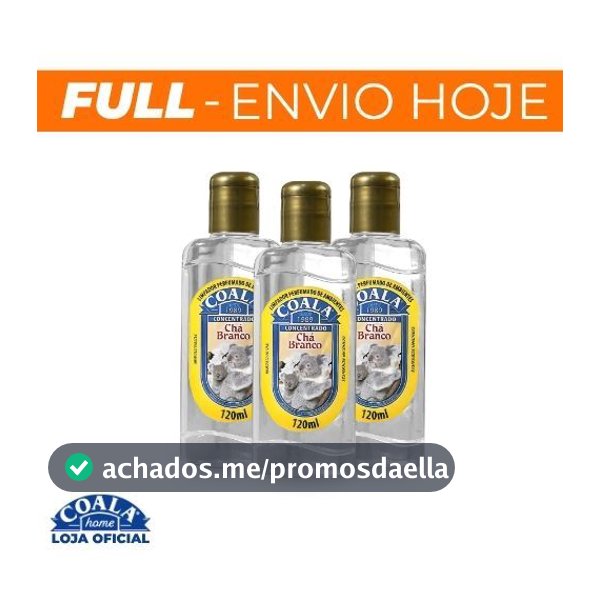 Kit 3 Limpadores de Ambientes Coala Chá Branco - 120ml