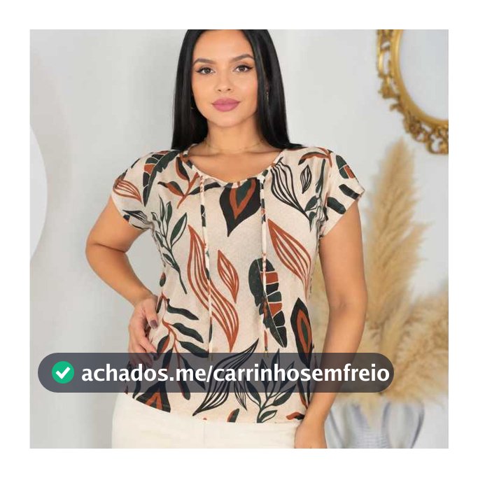 BLUSA FEMENINA ESTAMPADA  MANGA JAPONESA VISCOLAYCRA MODA CLASSICA