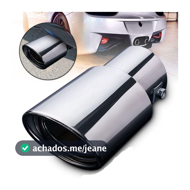 Ponteira Escapamento Aço Inox Saída 3 Polegadas Universal