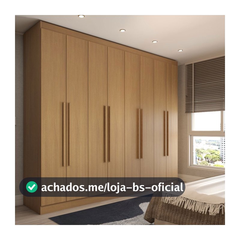 Guarda-Roupa Casal Ela e Ele 8 Portas 8 Prateleiras