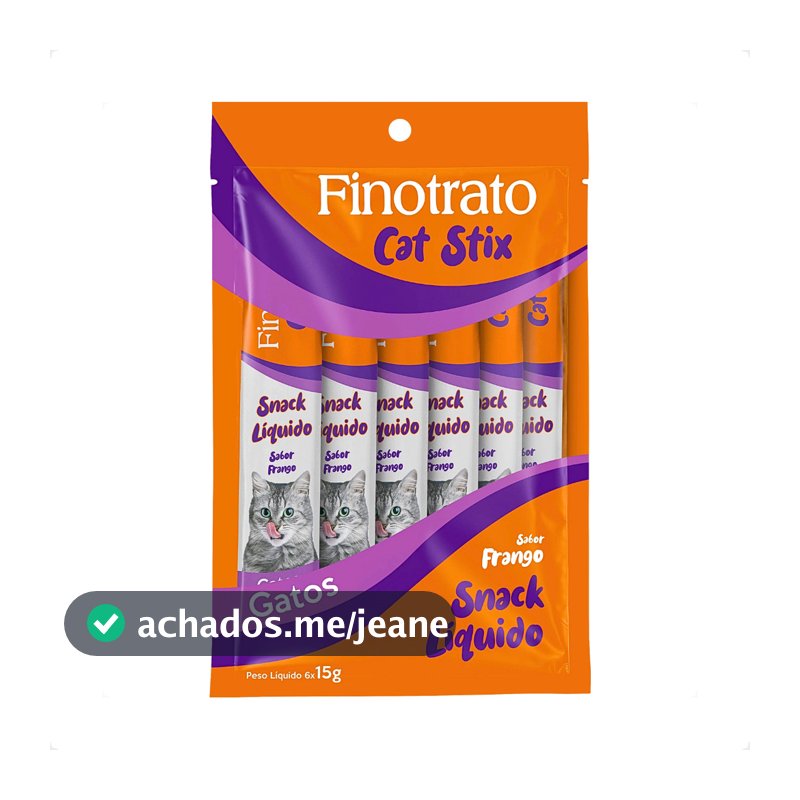 Petisco Cat Stix Sabor Frango Finotrato - 6 Unid. 15G