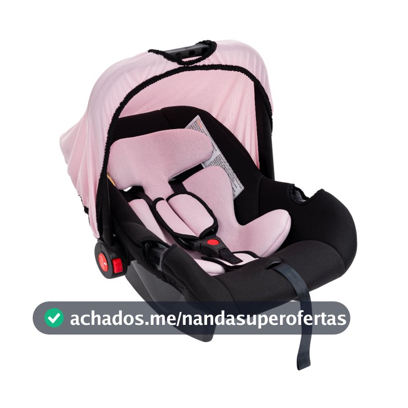 Bebê Conforto Cadeirinha Para Carro preto/rosa 0-13kg Styll Baby