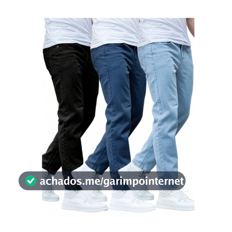 Kit calças jeans masculina skinny com elastano original direto da fabrica NF