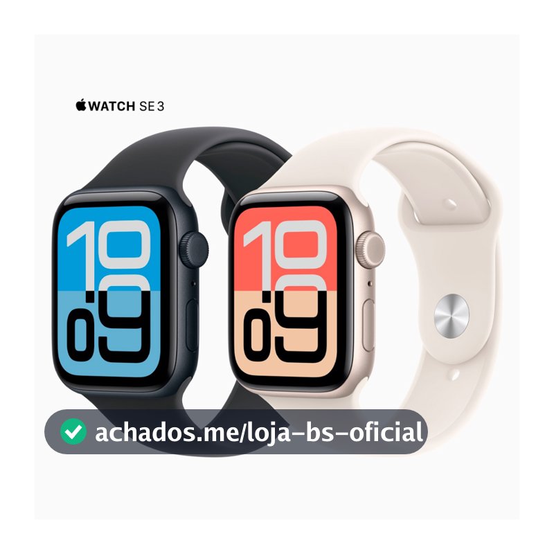 Relógio Apple Watch Series SE 3 GPS 40mm 44mm Alumínio Esportiva com Garantia Apple com Nota Fiscal