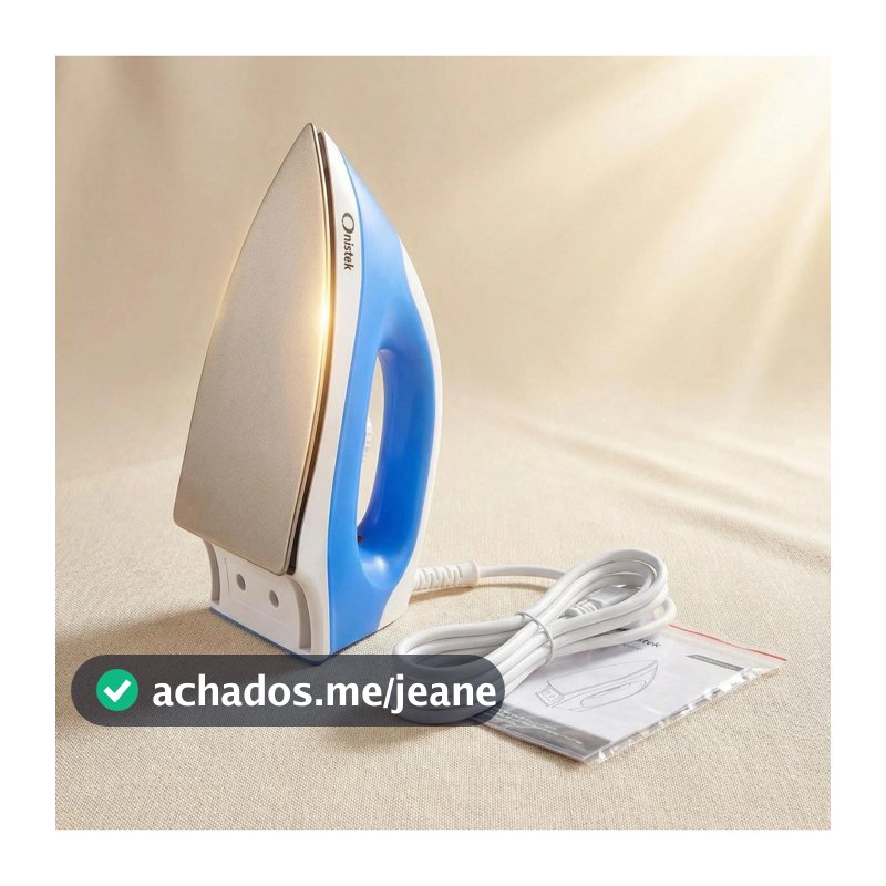 Ferro de Passar a Seco 127V/220V Multitemperatura Ideal para Todos os Tecidos