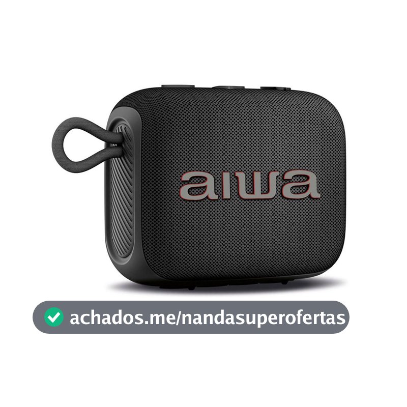 Caixa de Som AIWA AWS-SP-07-B Bluetooth 7W RMS IPX5
