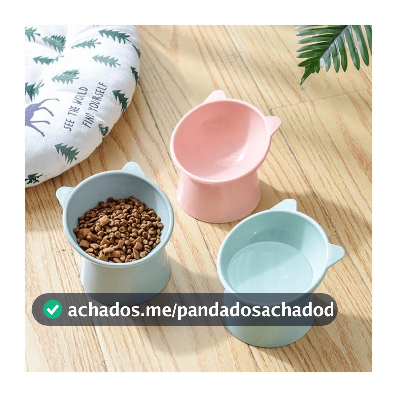 Comedouro Bebedouro Gatinho Elevado Postura correta