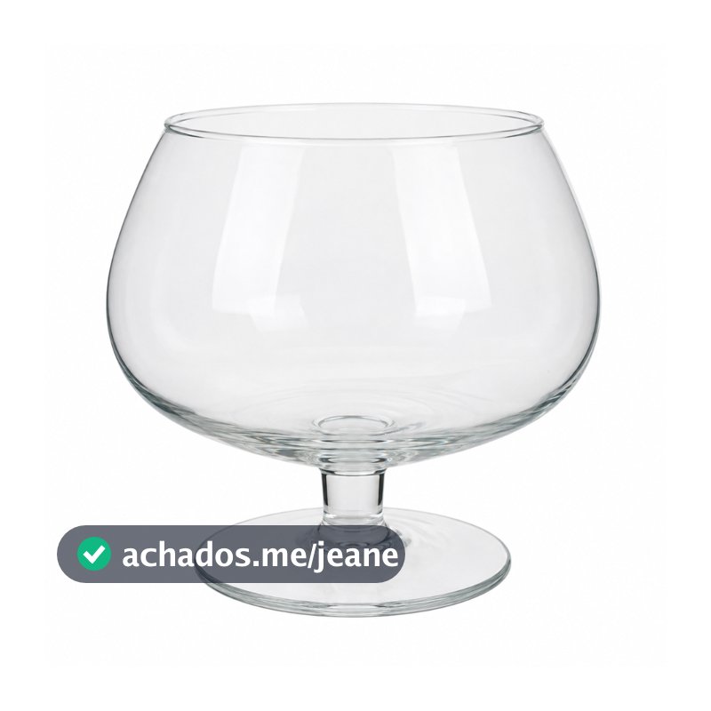 Taça de Sobremesa 2,2L em Vidro Transparente Grande para Doces Frutas Pavê Decoração Centro de Mesa