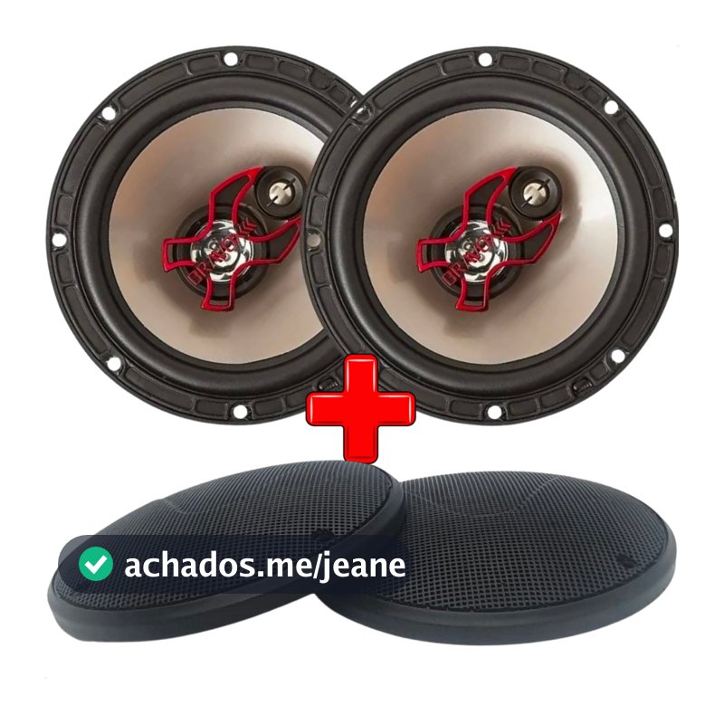 Alto Falante Bravox 6 Polegadas Automotivo Triaxial B3x60x 100 Watts RMS o Par