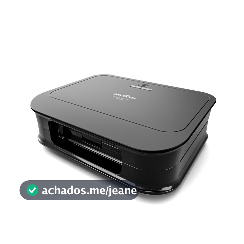 Grill e Sanduicheira Britânia Preto 750W 2 em 1 BGR24A