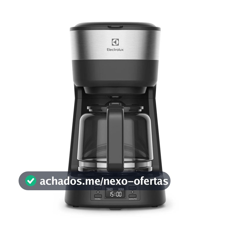Cafeteira Elétrica Electrolux 30 Xícaras Experience Programável com Timer Cor Inox Preta (ECM25)