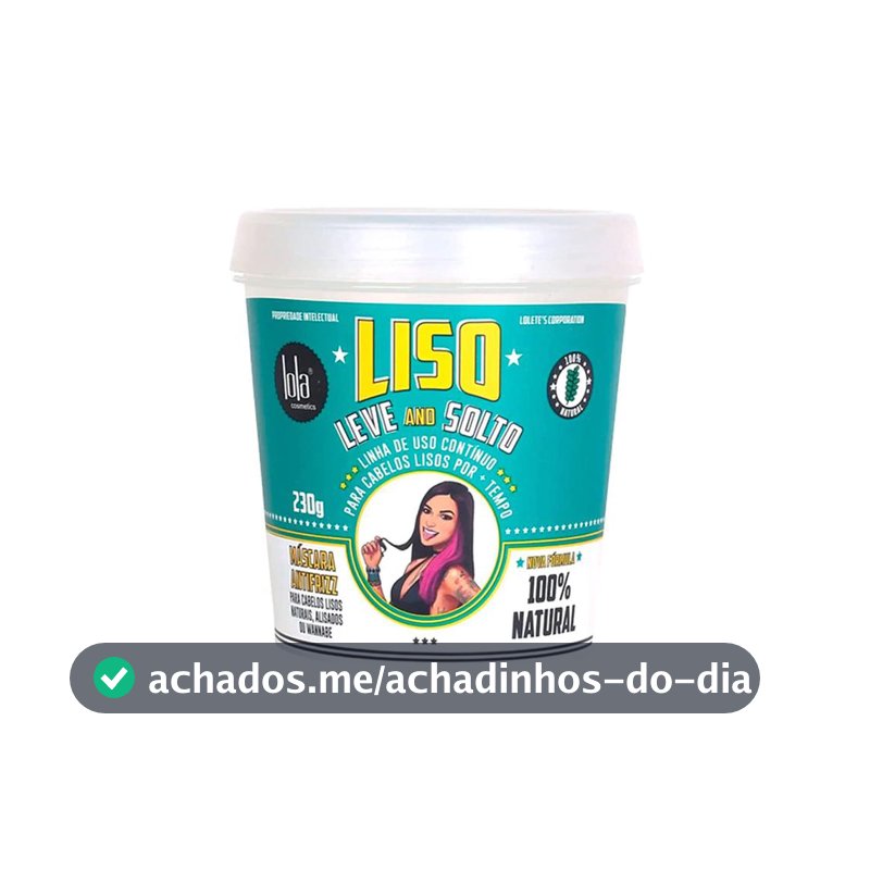 Lola Cosmetics Liso, Leve and Solto Máscara Antifrizz 230g