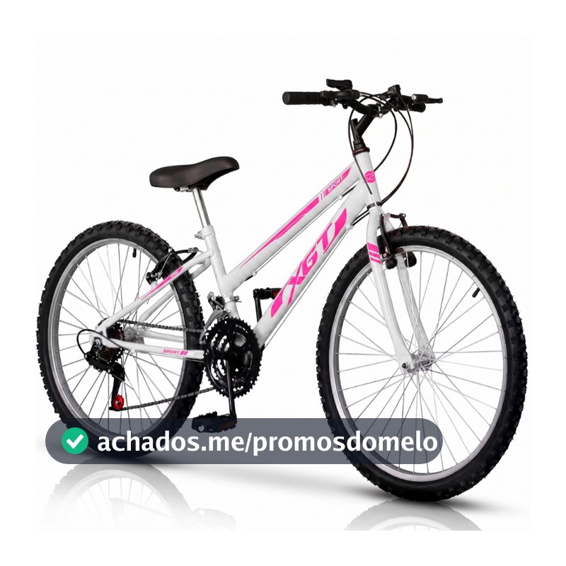 Bicicleta Aro 26 XGT Feminina Adulto Infantil 18 marchas Freio V-Brake
