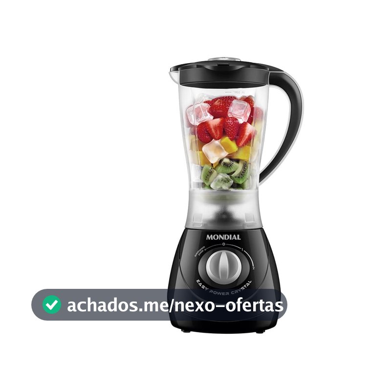 Liquidificador Mondial Easy Power L-550-B com 2 velocidades + Função Pulsar 550W