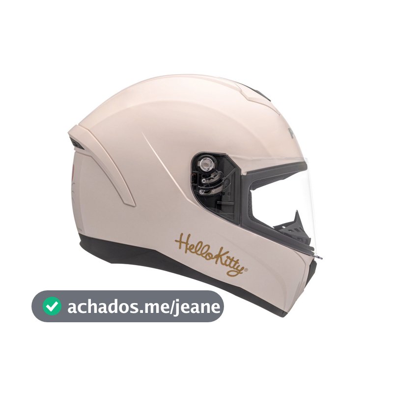 Capacete Moto Fechado Hello Kitty Hk Peels Checked