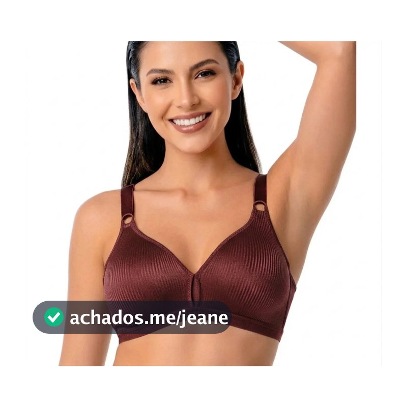 Sutiã Olimpo Bourbon Adulto Feminino DeMillus Original Sutiã Feminino Microfibra Alças Ajustáveis