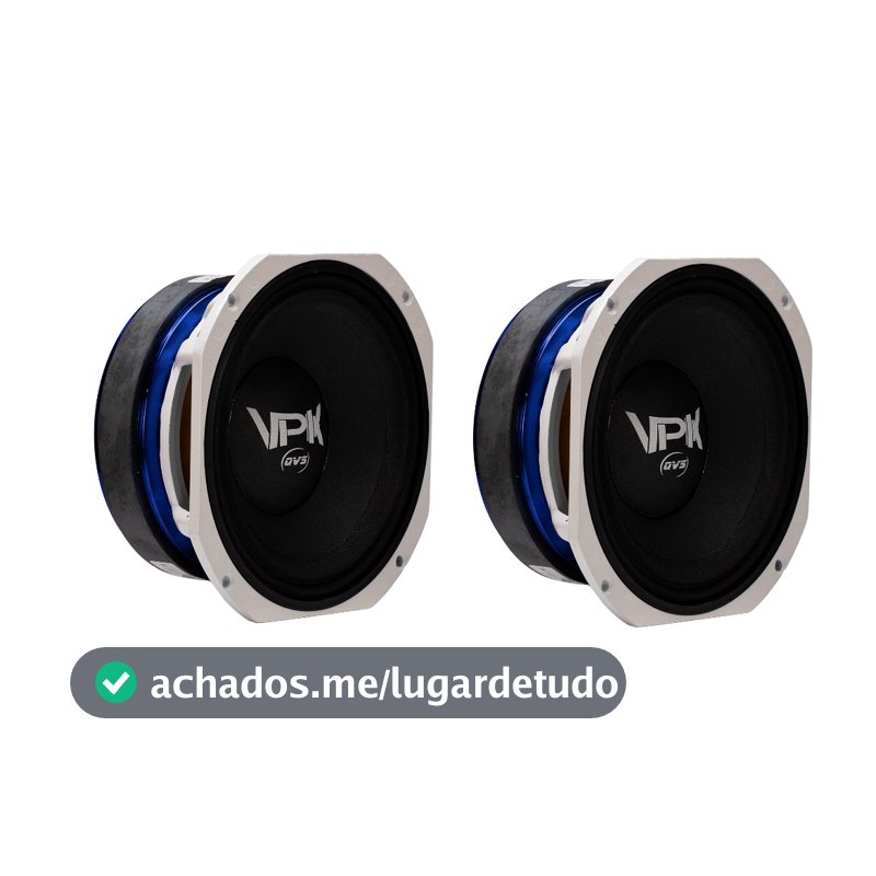 2 Alto Falante Qvs 8 55vpk 400rms Medio Grave Pancadao Som Automotivo Som Profissional Line Array Paredao BOB
