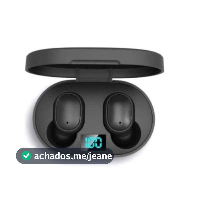 Fone De Ouvido Sem Fio E6s Bluetooth 5.0 Tws Preto anjggstore