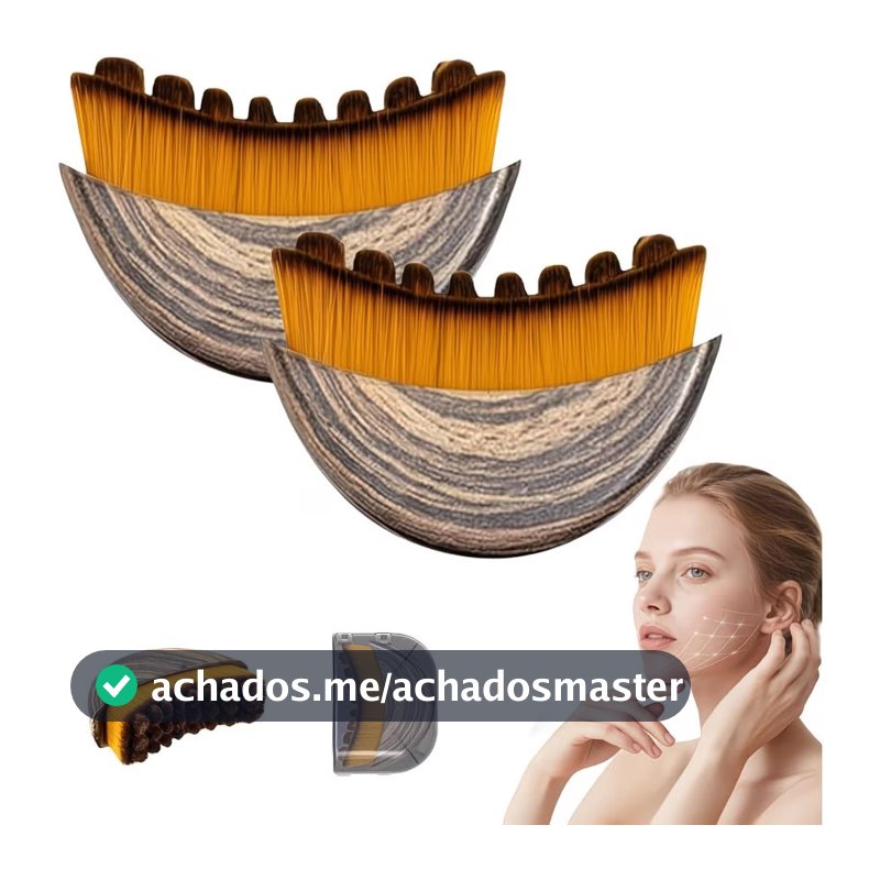 Escova Facial Multifuncional Para Contorno Linfático , Seca , Adequada Massageador De Drenagem Linfática Escultura , Que