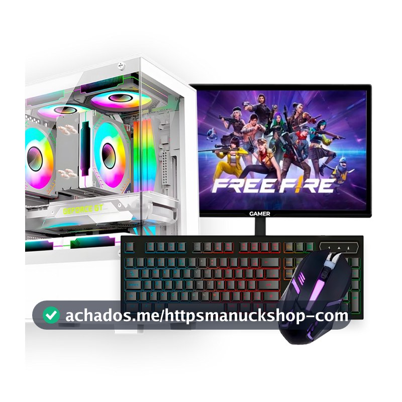 PC Gamer Completo, Intel Core i5, GT 210, 12GB de Ram, SSD 480GB, Monitor 19