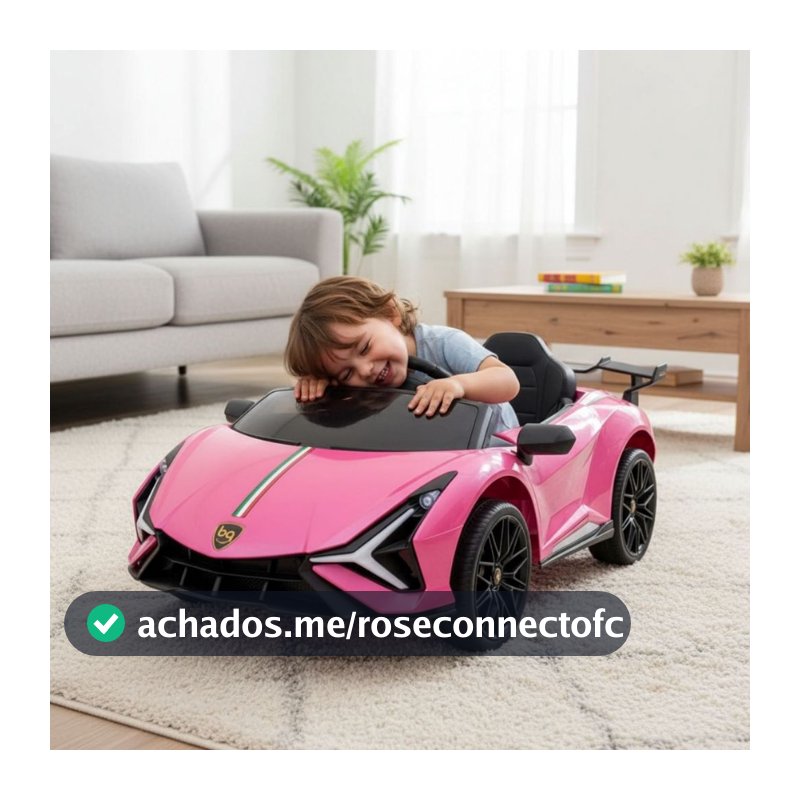 Carro Elétrico Sport Infantil Bateria com Música Luz e Controle Remoto Brinq Kids