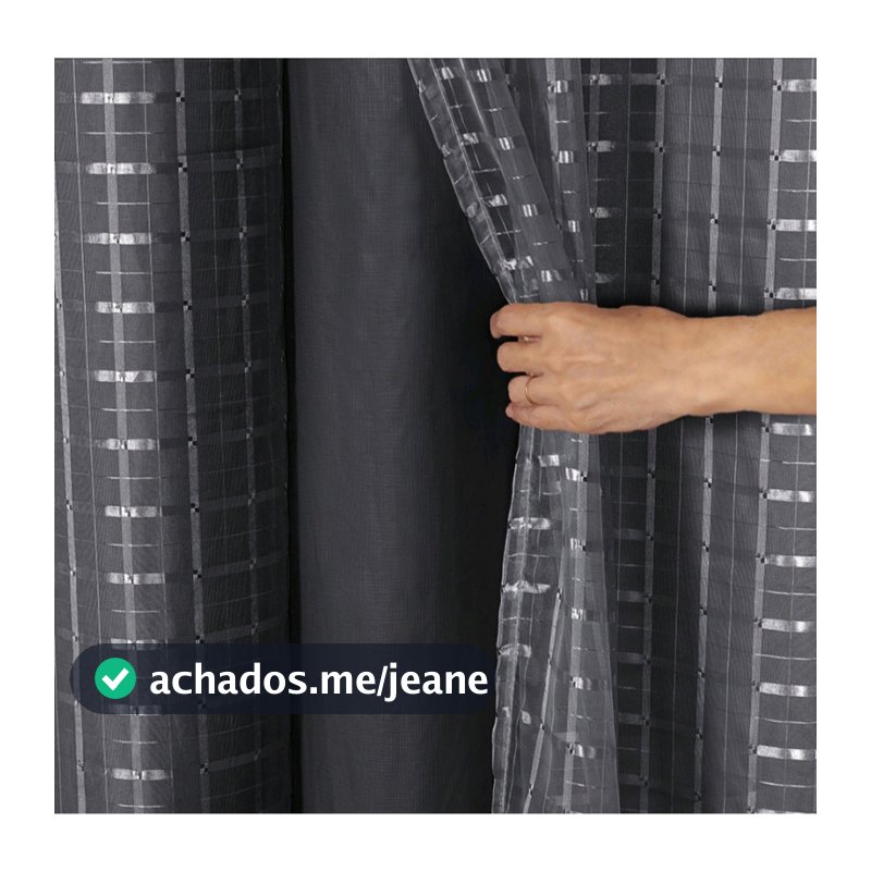 CORTINA BLACKOUT PVC CORTA LUZ COM VOIL XADREZ 3,00 LARG X 2,60 ALTURA /2,80 X 1,70 / 2,00 X1,40