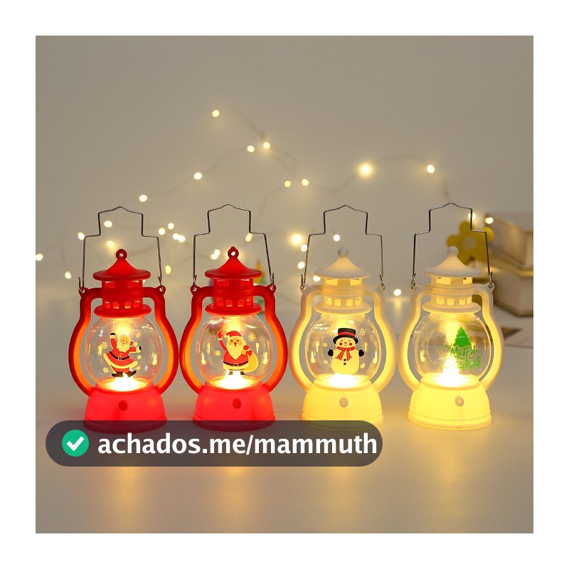 Lâmpada de vento de natal led vela eletrônica velho boneco de neve decoração de cena layout de cena portátil pequena lâmpada de óleo