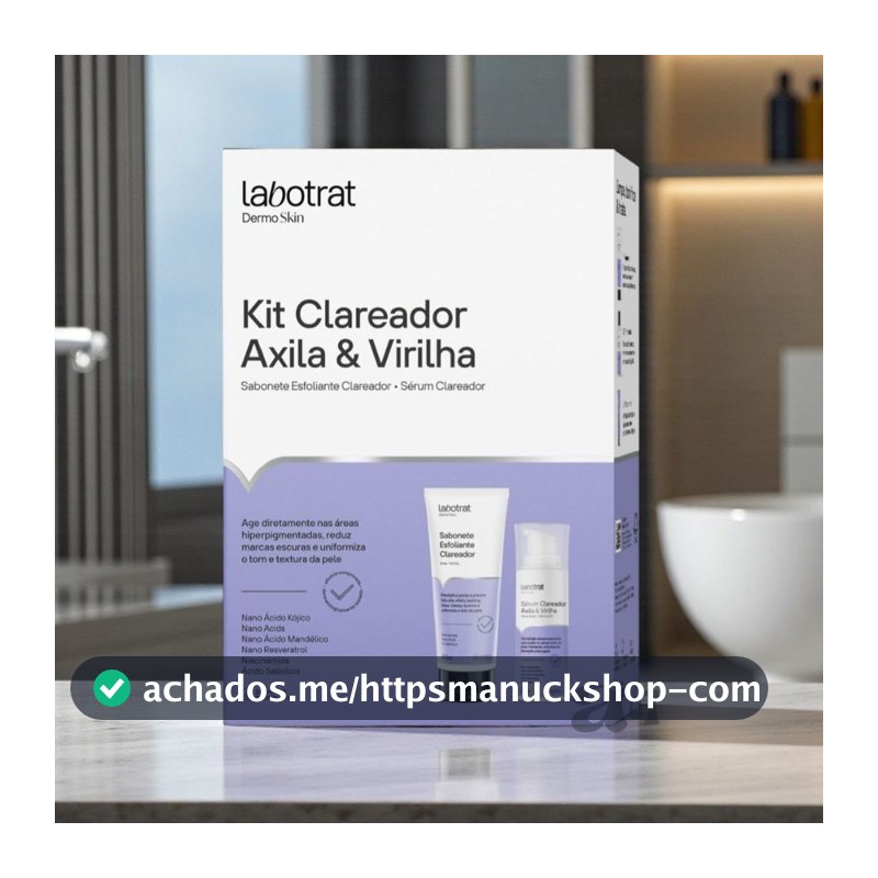 Kit Labotrat Clareador Axila e Virilha + Sabonete Esfoliante