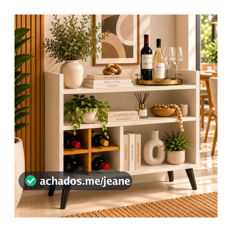 ENVIO FULL Aparador Buffet Zeus Cantinho do Café Sala Cozinha Hall de Entrada Organizador Moderno