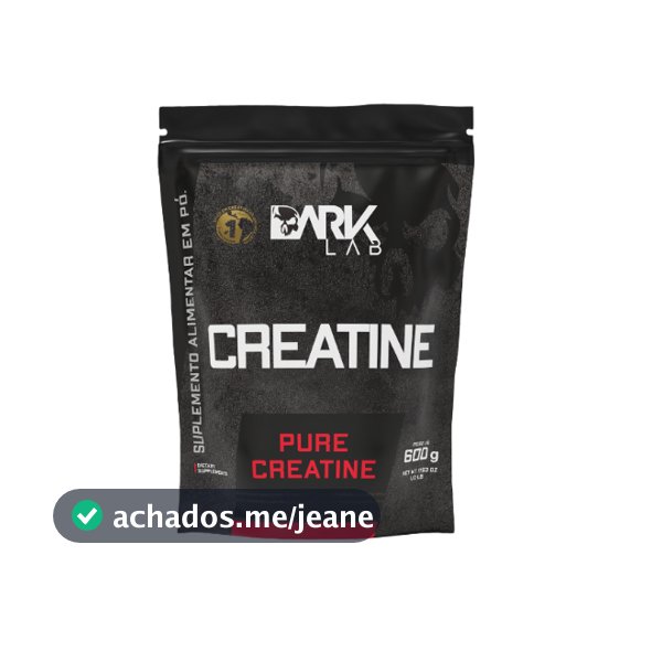Creatina Monohidratado Pura 600g Dark Lab - 100% Pura