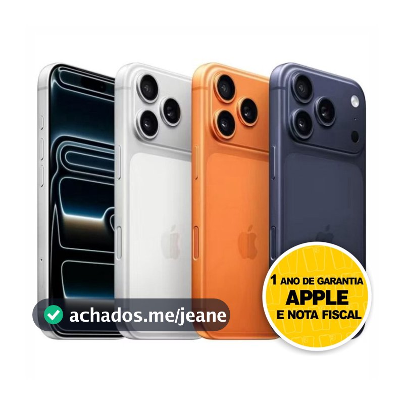 Celular IPhone 17 Pro E Pro Max 256GB 5G Dual E-sim Lacrado Original 1 Ano De Garantia Apple