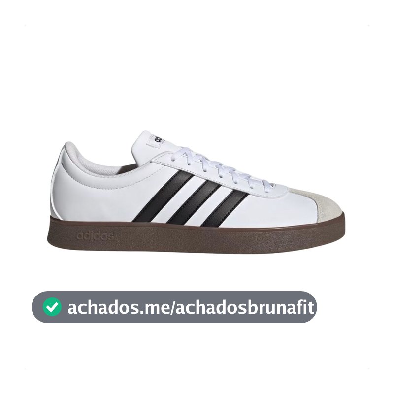 TÊNIS CASUAL MASCULINO ADIDAS VL COURT BASE BRANCO