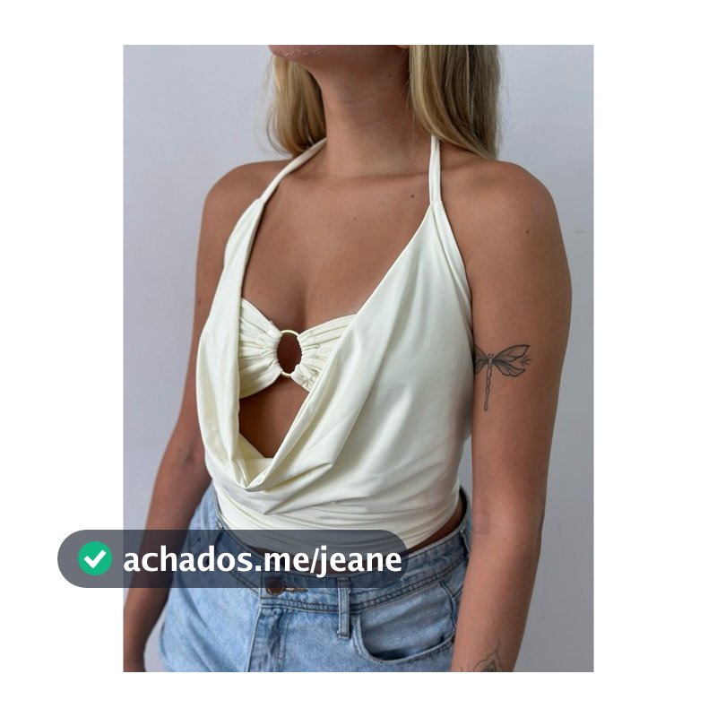Blusinha 3 em 1 Poliamida Costas Aberta Blusinha + Top Tomara que Caia