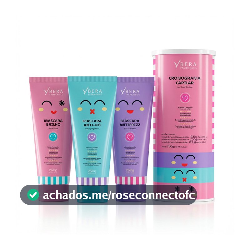 Kit Cronograma Capilar Kids para Menina - Fashion Gold