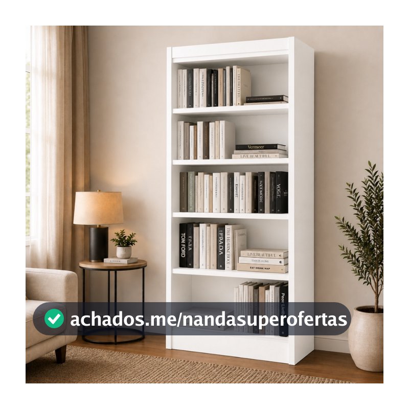 QUEIMA DE ESTOQUE Livreiro Organizador Multifuncional 4 Prateleiras Bipartido Fácil Montagem