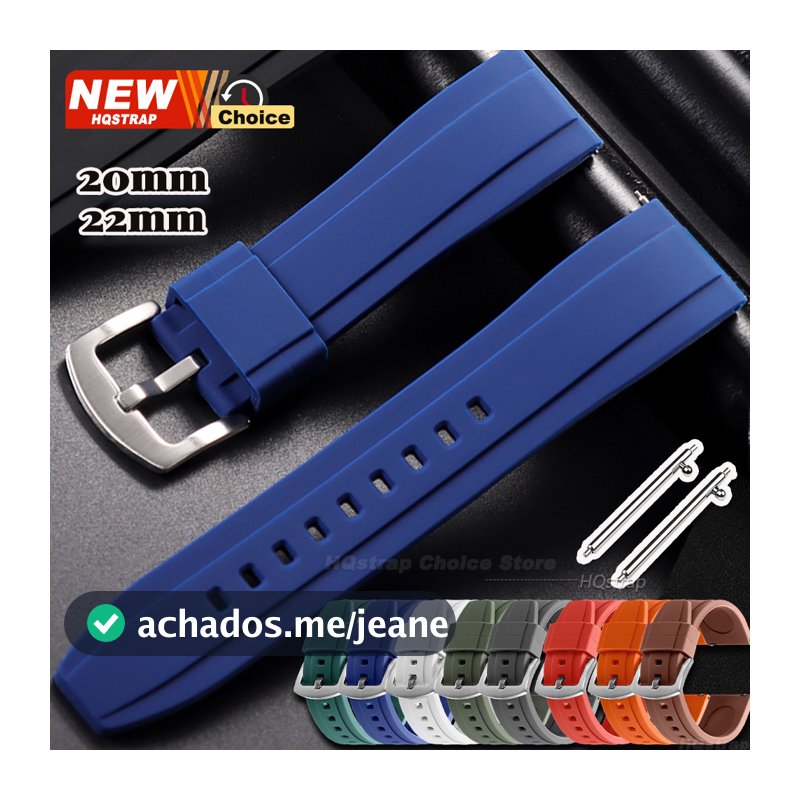 Esportes Silicone Pulseira De Relógio 20mm 22mm Smartwatch Universal Borracha Feminino Masculino Cinto À Prova Dwaterpro