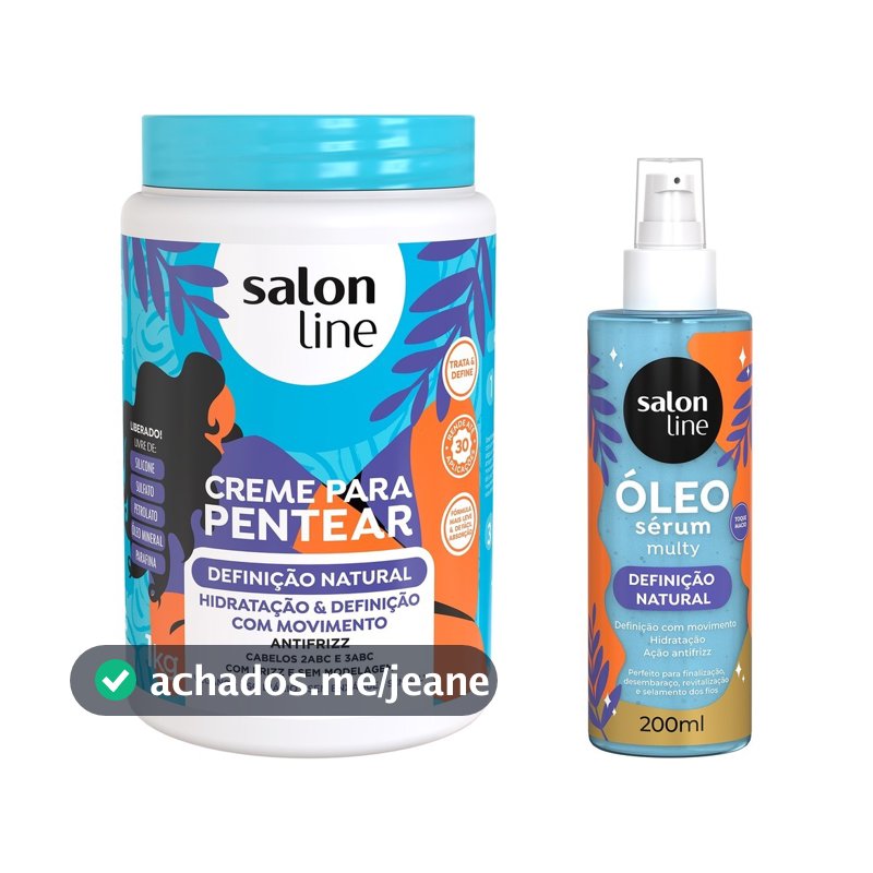 Kit Creme para Pentear + Óleo Definição Natural