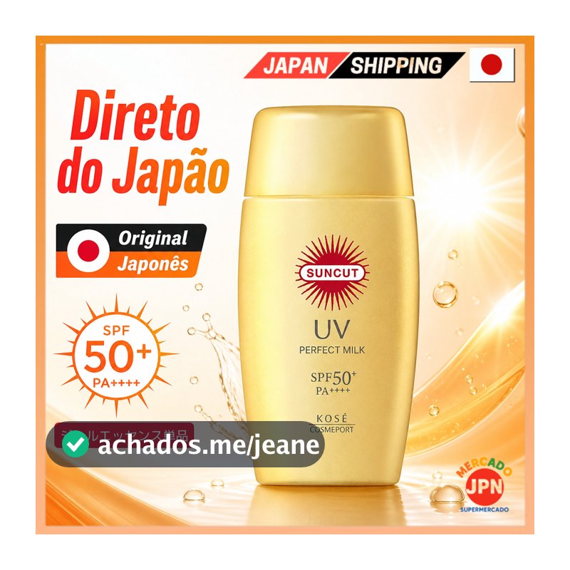 Suncut Perfect UV Protection Cream SPF50+ PA++++ Water-Resistant Protetor Solar pa Direct from JAPAN