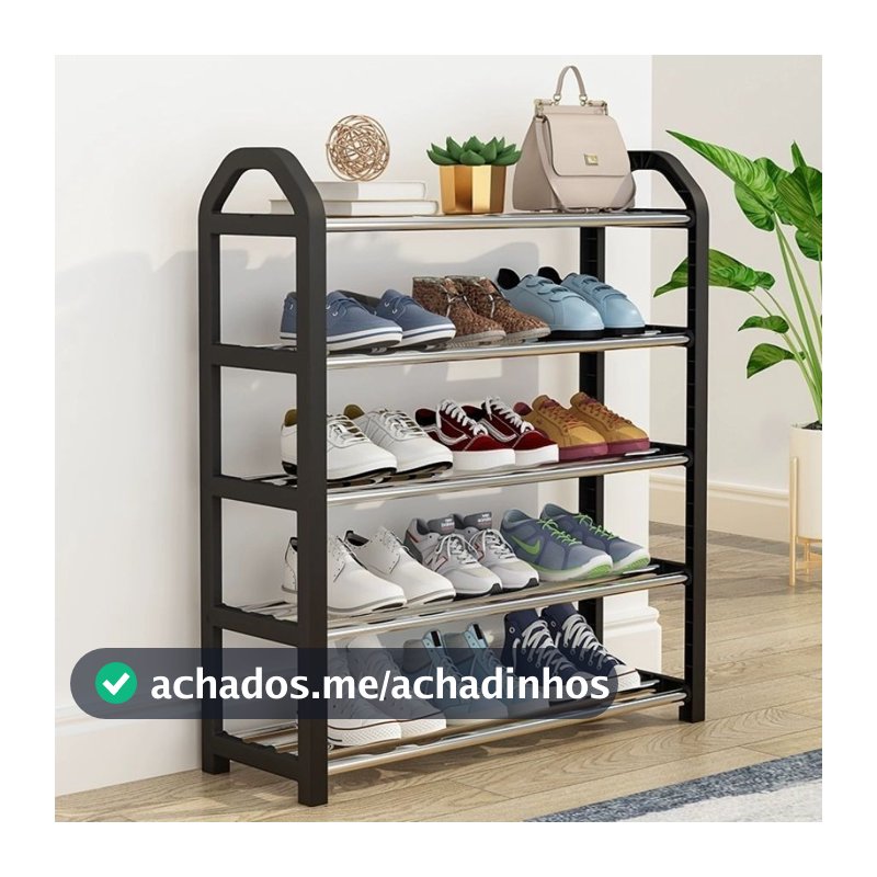 Sapateira 4/5 Andares Organizador De Sapatos Tenis 8 Pares Desmontavel Sapateira Hall De Entrada