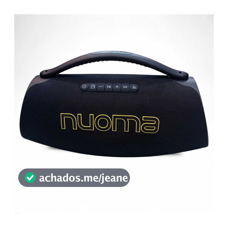 Caixa de Som Nuoma NM-IP-603 250W Bluetooth IPX6 À Prova D'água Graves Profundos