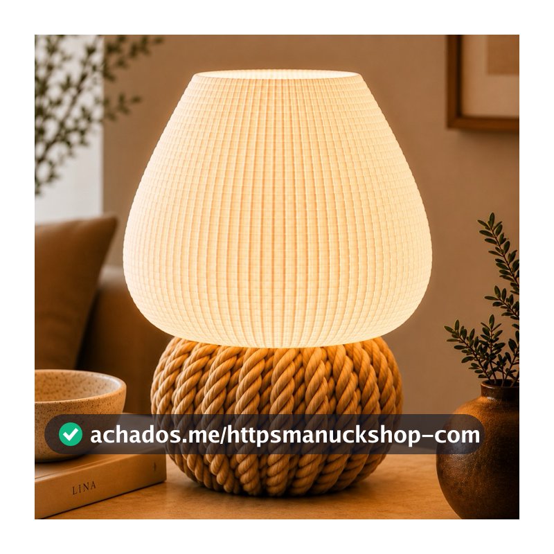 Luminária Varanasi |    Abajur de Mesa Moderno LED Decoração Sala Quarto Escritório